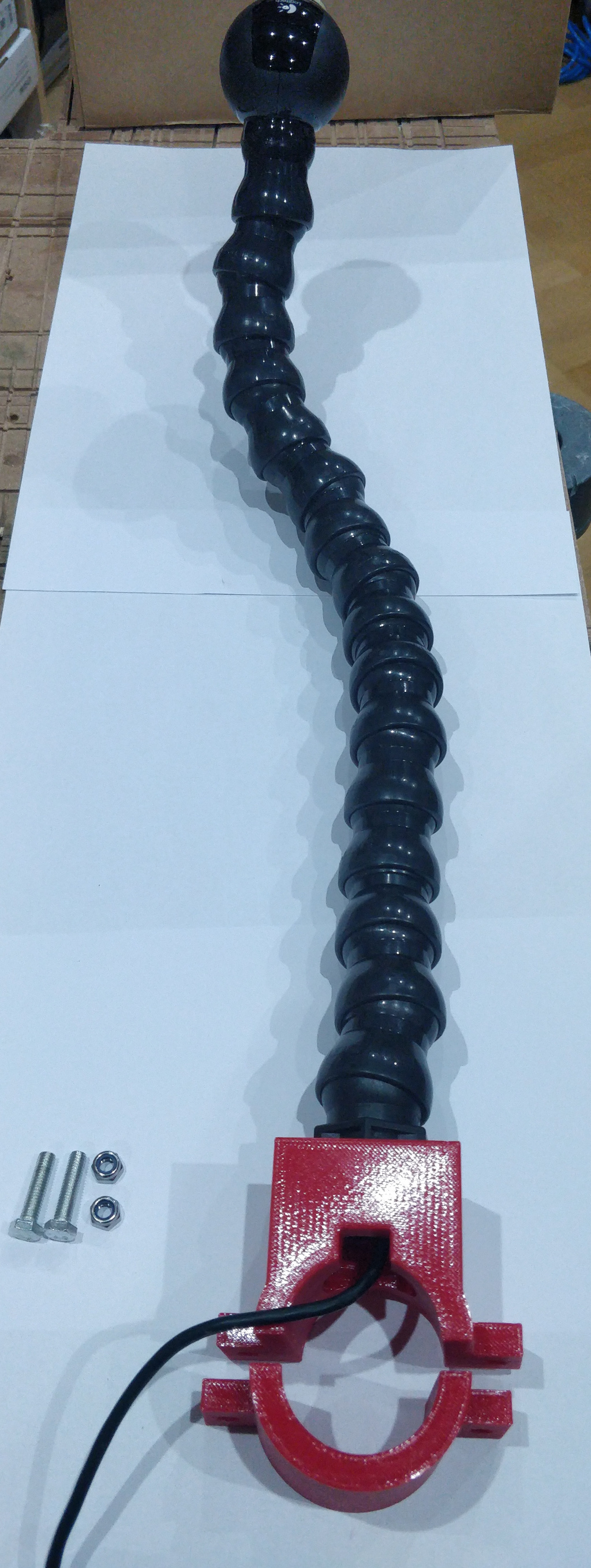 Connecting the webcam with the hose